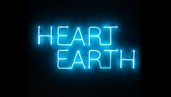Heart-earth 2019 Installazione Neon soffiato cm. 66×31